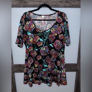 LuLaRoe Multicolor Floral perfect T